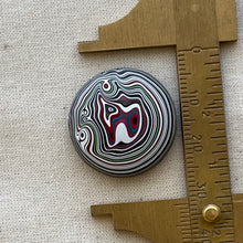 Load image into Gallery viewer, Fordite aka Detroit Agate Circle Cabochon