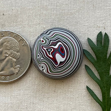 Load image into Gallery viewer, Fordite aka Detroit Agate Circle Cabochon