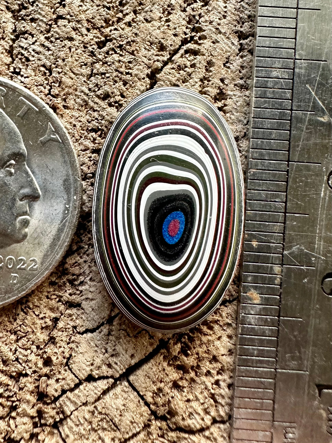 Fordite aka Detroit Agate Cabochon