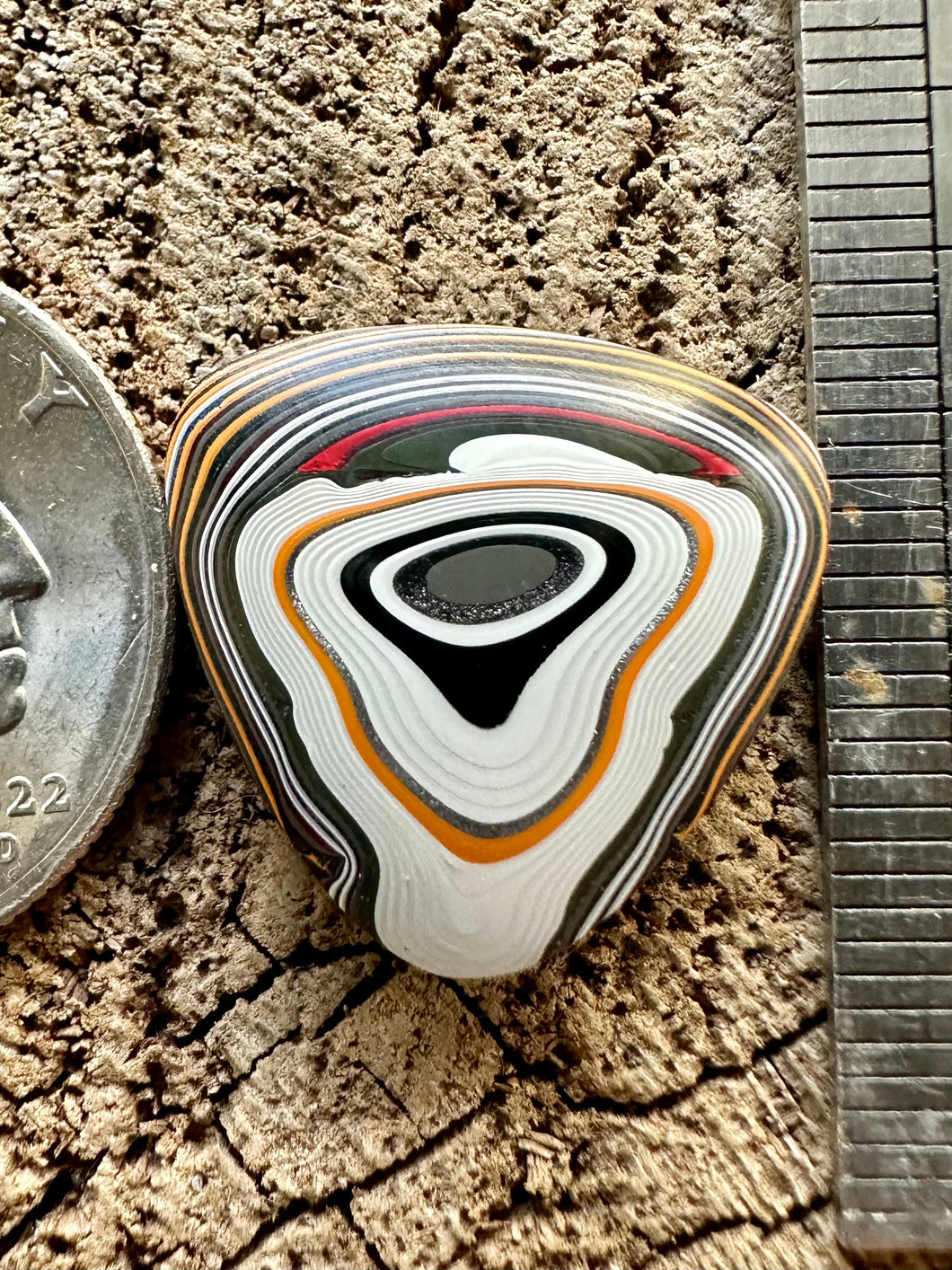 Fordite aka Detroit Agate Cabochon