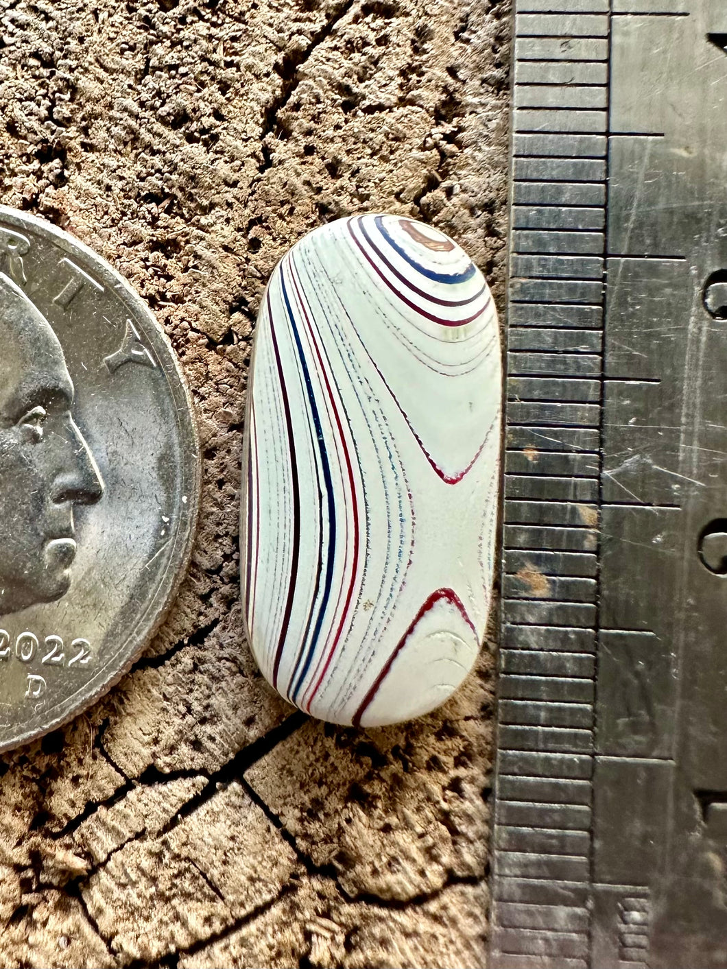 Fordite aka Detroit Agate Cabochon