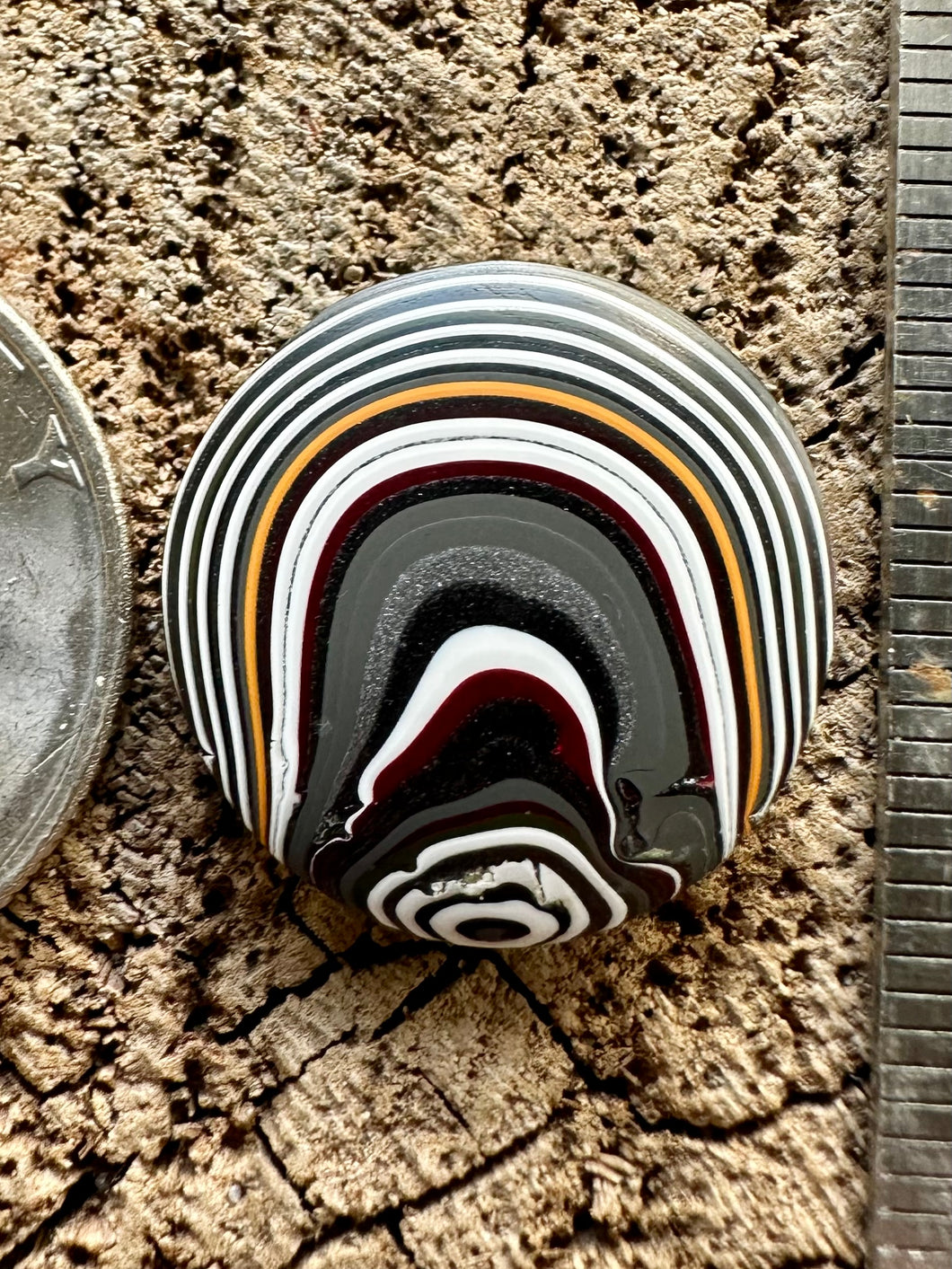 Fordite aka Detroit Agate Cabochon