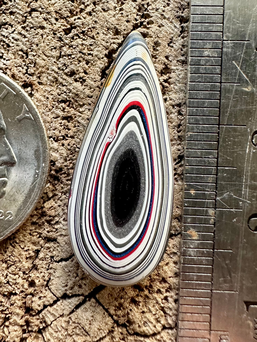 Fordite aka Detroit Agate Cabochon