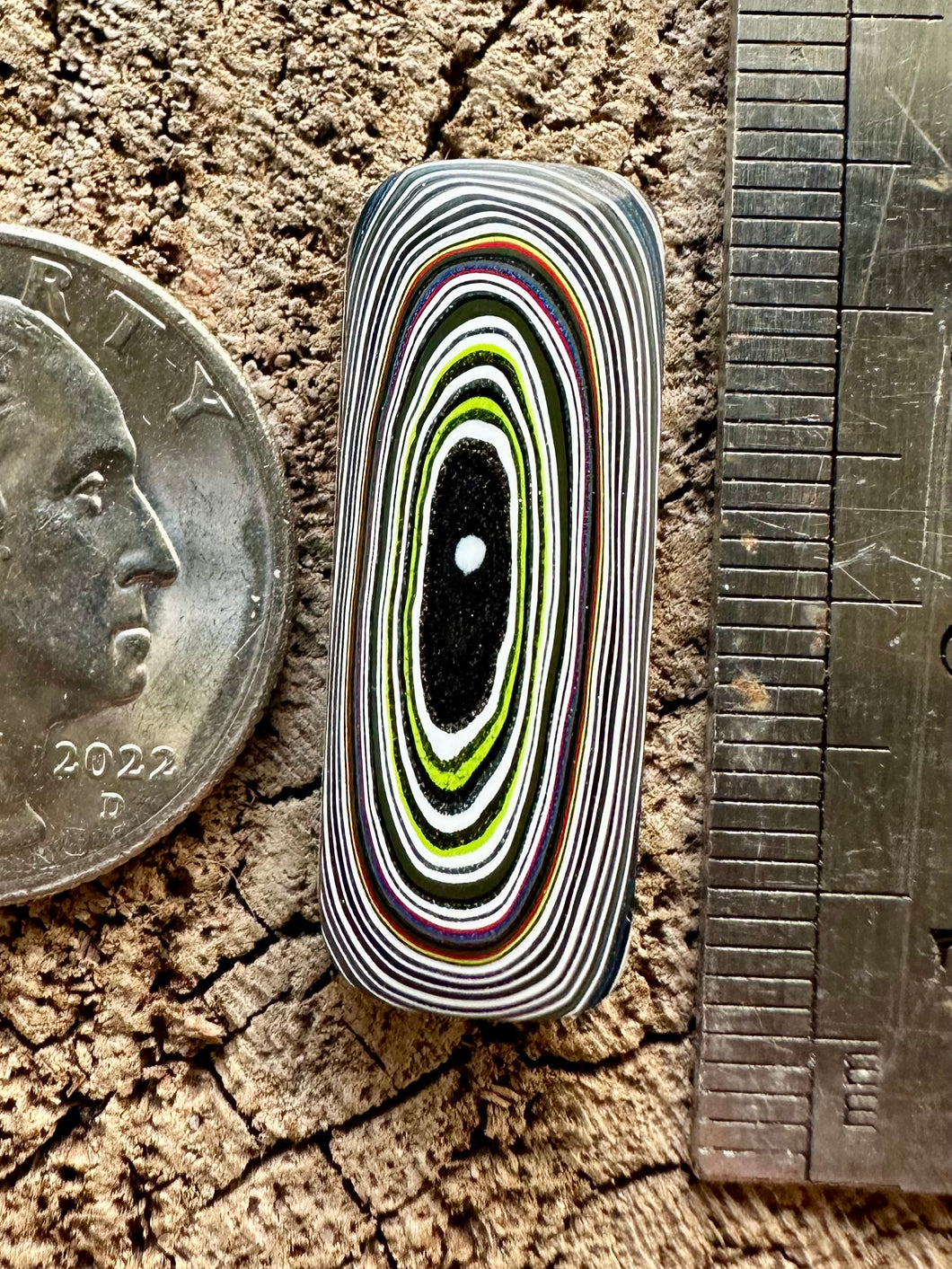 Fordite aka Detroit Agate Cabochon