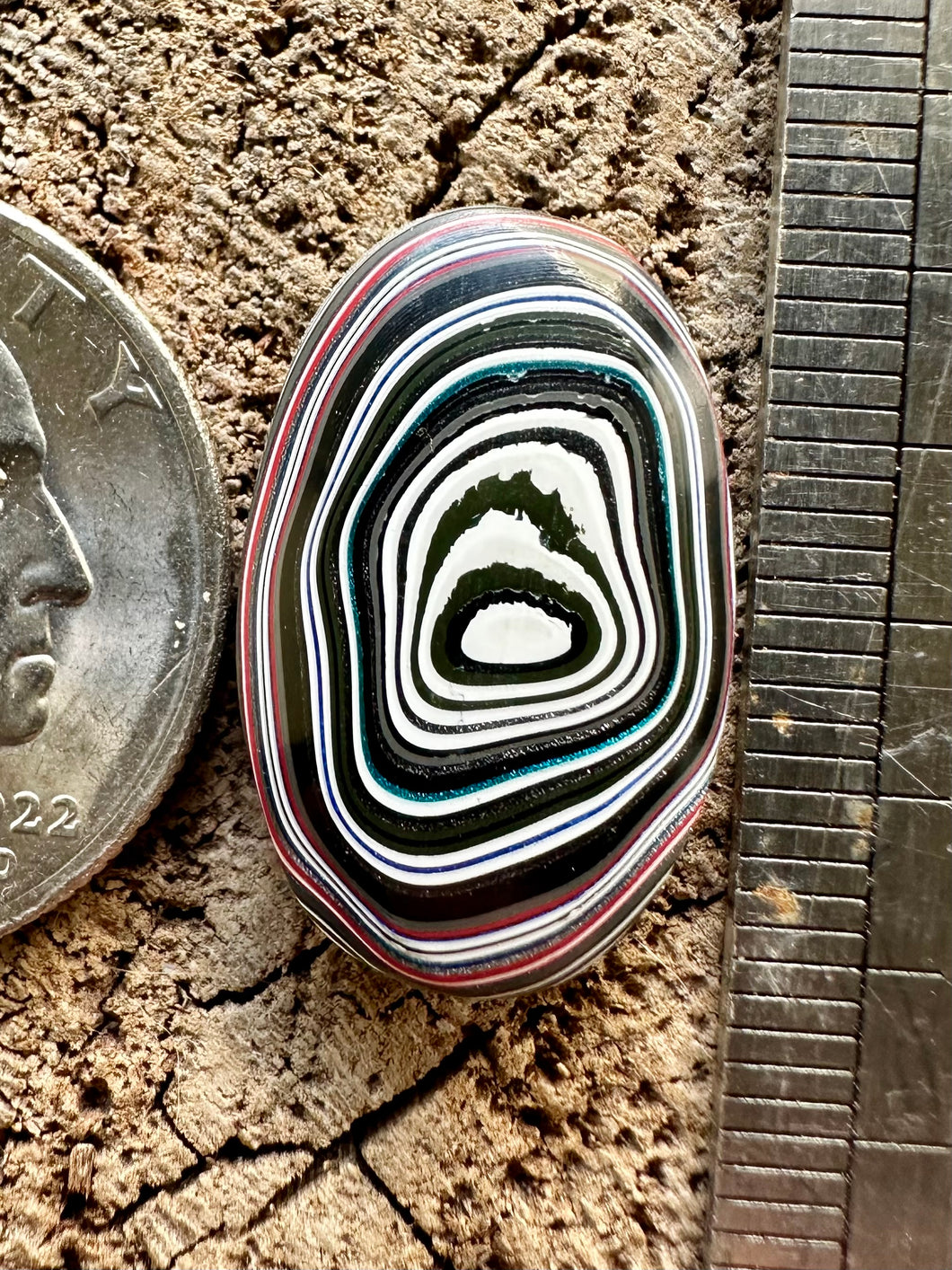 Fordite aka Detroit Agate Cabochon