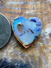 Load image into Gallery viewer, Sterling Opal Heart Shape Cabochon
