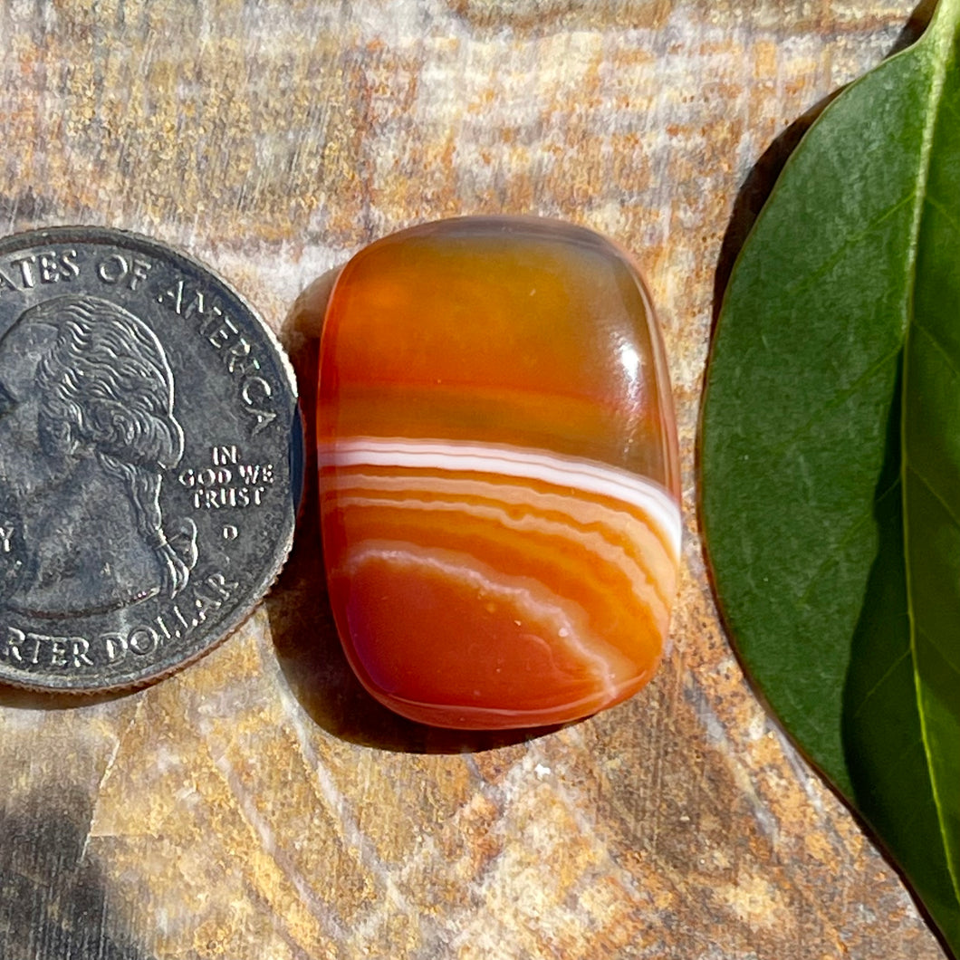 Banded Agate Rectangle Cabochon