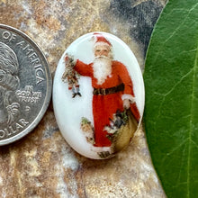 Load image into Gallery viewer, Holiday Santa Oval Cabochon
