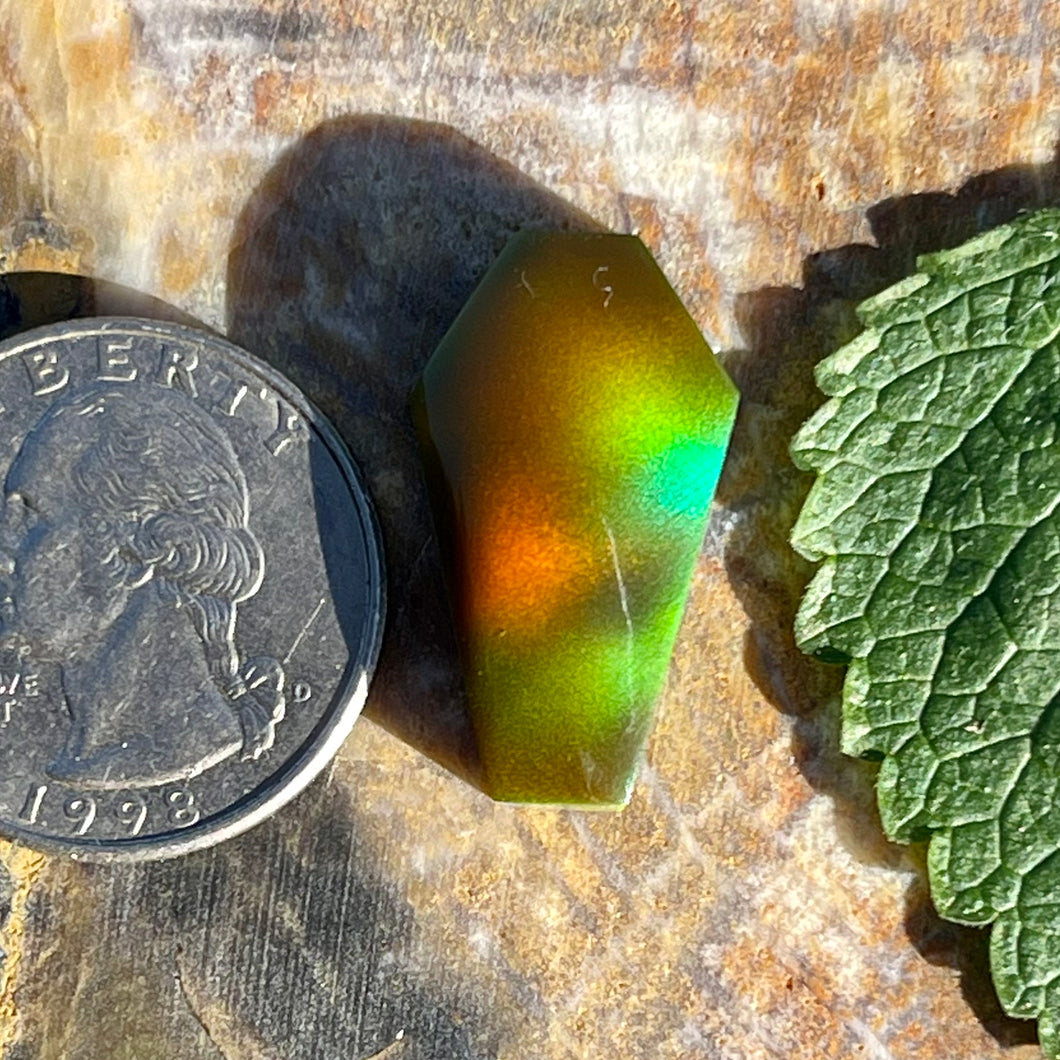 Aurora Opal Coffin Cabochon