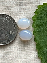 Load image into Gallery viewer, White Chalcedony Oval Cabochon Pair
