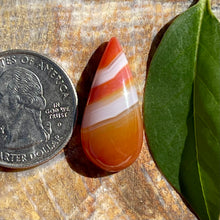 Load image into Gallery viewer, Banded Agate Teardrop Cabochon
