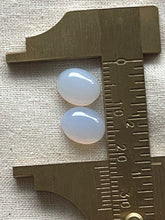 Load image into Gallery viewer, White Chalcedony Oval Cabochon Pair
