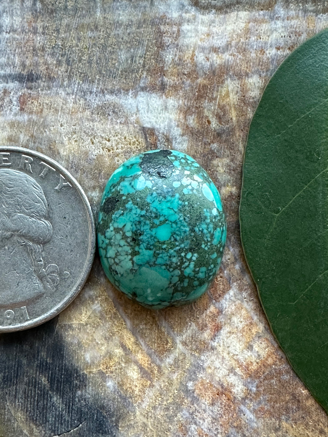 Hubei Turquoise Oval Cabochon