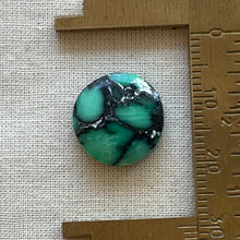 Load image into Gallery viewer, Emerald Rose Variscite Circle Cabochon
