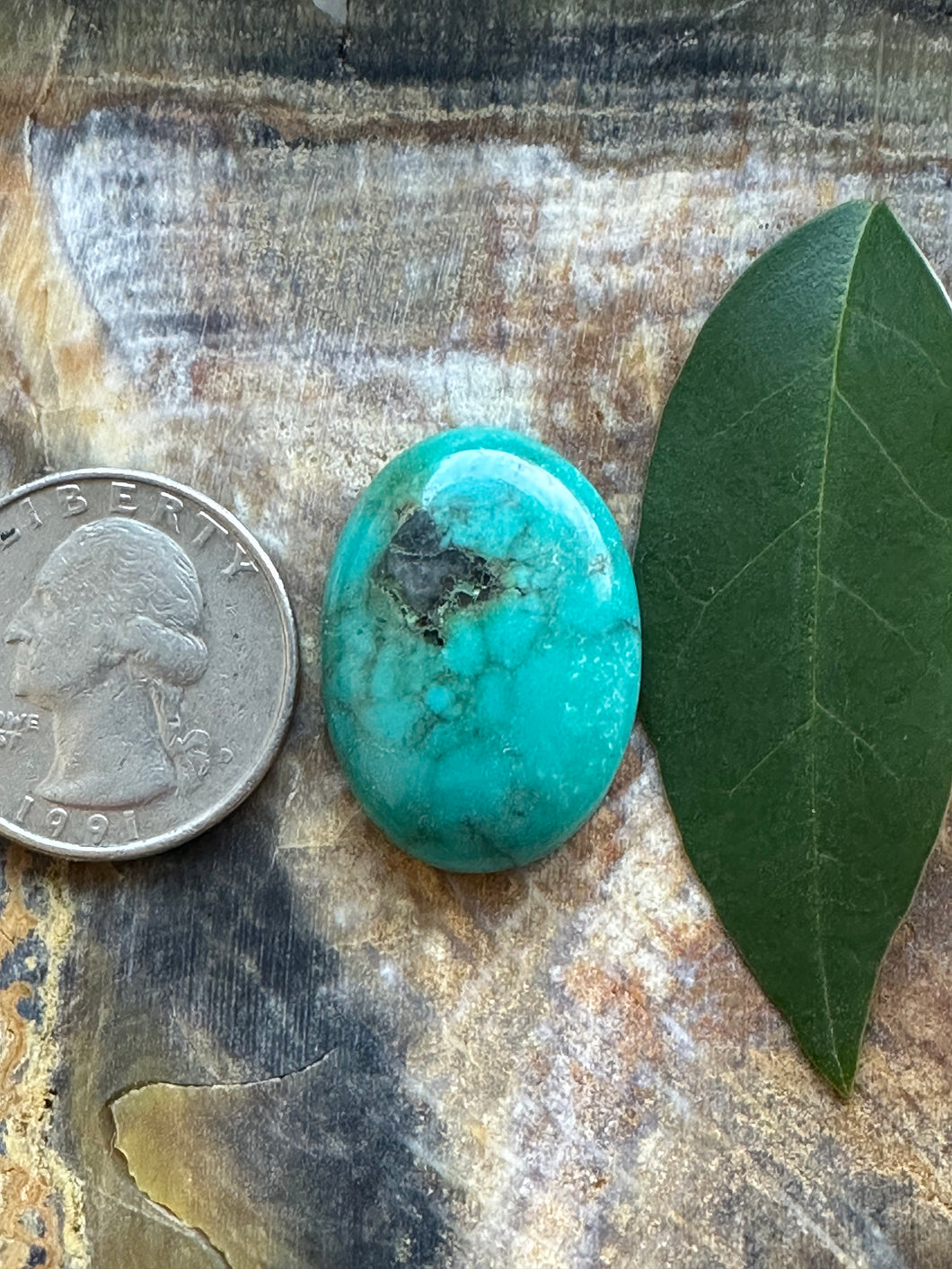 Hubei Turquoise Oval Cabochon