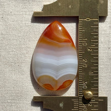 Load image into Gallery viewer, Banded Agate Teardrop Pear Cabochon
